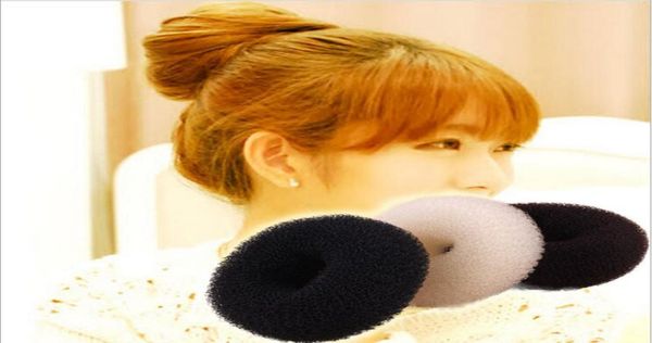 

3 colors hair accessories new womens girls hair donut bun ring shaper styler maker hair buns3319605, Brown