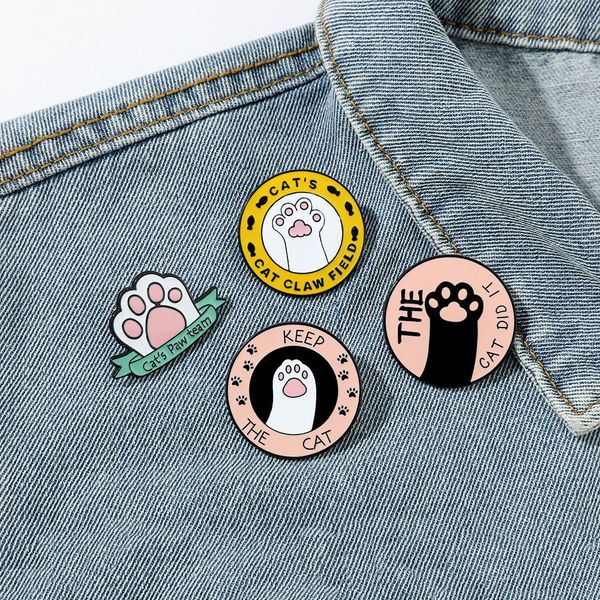 

9 colors animals brooch cute anime movies games hard enamel pins collect cartoon brooch backpack hat bag collar lapel badges, Blue