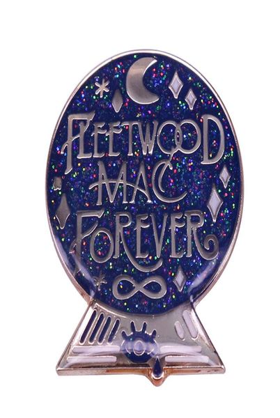 

rock band fleetwood mac brooch flash crystal ball badge music fan gift6733672, Blue