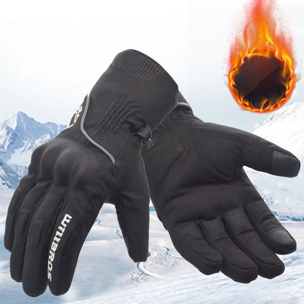 

five fingers gloves heated motorcycle winter warm moto guantes motocross ski travel touch screen waterproof windproof willbros luvas for men, Blue;gray
