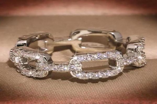 

brand designer rings for women shining crystal ring party valentine039s gift wedding jewelry5358709, Silver