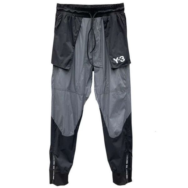

men's jogger y-3 y3 thin print loose-fitting sports casual pants trousers, Black