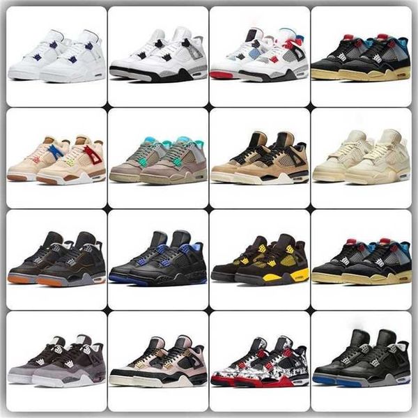 

4 jumpman 4s basketball shoes men women og military black cat sail red thunder white blue cactus university infrared cool grey light brown d