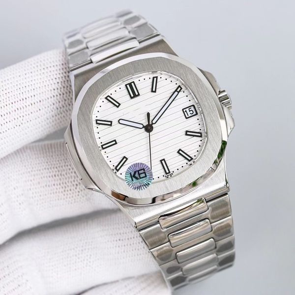 

2023 mens women automatic mechanical wristwatches designer watches 42mm nautilus boutique steel strap designer watches for men wholesale wat, Slivery;golden
