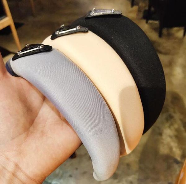 

11 style hair band women039s headband street shooting pleated broadsided headband ultralight sponge solid color allmatch hea8620657, Black;brown