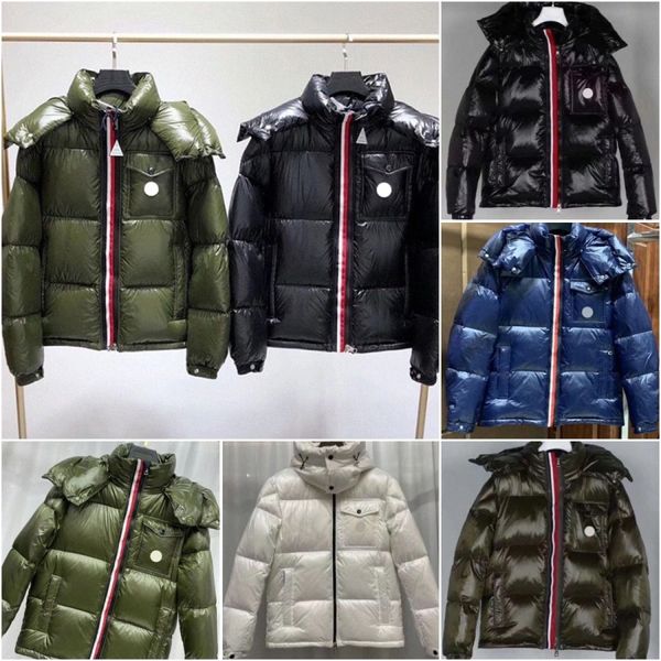 

men down jackets women's stylist coat parka men's quality classic puffer jacket thick down coats couples feather windproof outerwe, Black