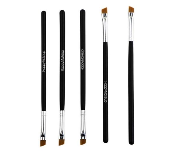 

eyelash curler 5pcsset black eyebrow inclined flat angled brush eyeliner eyeshadow eye brow makeup tool professional women cosmet7292927