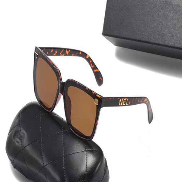 

2023 uv protection for men and women 6222 large frame sunglasses trend all-matching luxury sunglasses2855, White;black