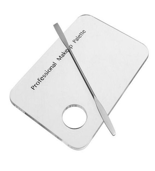 

palette clear acrylic nail art makeup polish gel foundation eyeshadow mixing spatula stainless steel rod manicure set tool xb14796400