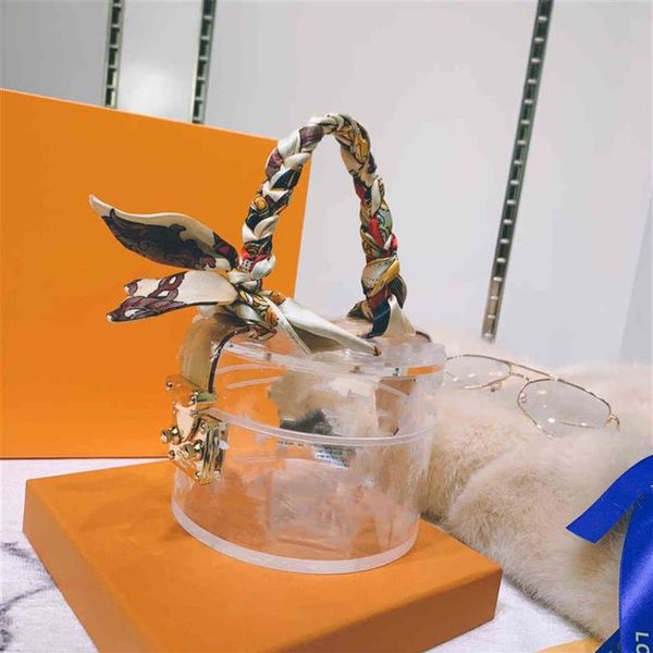 

cosmetic bag scott box luxurys designers glamours to hold jewelry makeup transparent plexiglass women bags gleaming metal ornament255y