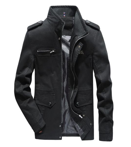 

men039s jacket washed pure cotton outdoor fashion men casual jackets spring and autumn windbreaker male coats plus size m4xl 12373871, Black;brown