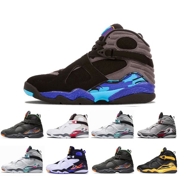 

basketball shoes 8 8s men women sneakers paprika raid south beach three peat countdown aqua 3m reflective trainers sports sneaker