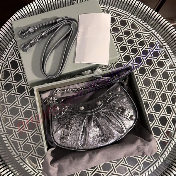 

highquality luxury genuine motorcycle bag women luxurys fashion shoulder cool girl crossover pink mini wax black silver red white 315o