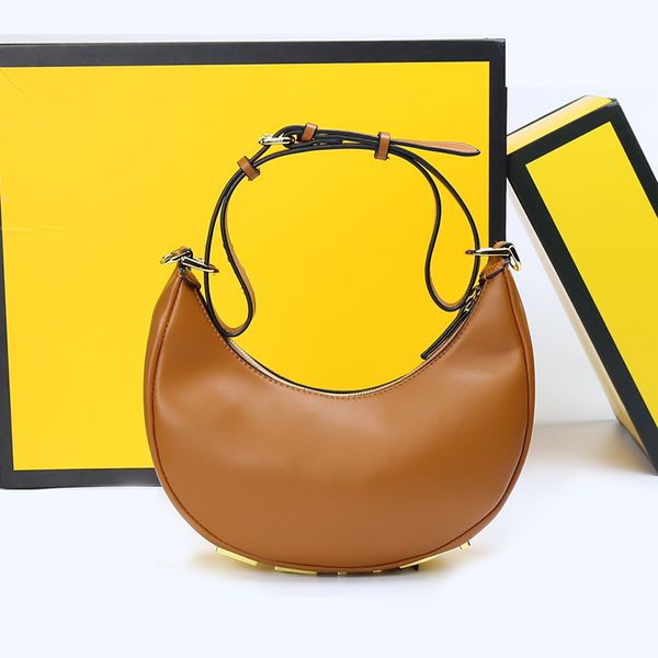 

luxury designer shoulder bag, half moon bag, underarm bag, classic leather handbag, luxurious real leather bag, crossbody bag, women's