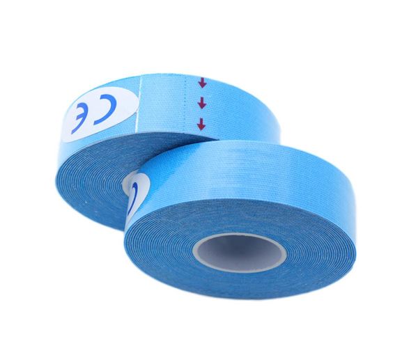 

muscle protection tool bandage tape sport taping roll cotton elastic adhesive strain muscle sticke elastic knee protector9943115, Black;gray