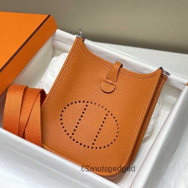 

original evelyn purse classic h tote bags small street casual versatile cowhide hollow out letter litchi bag pattern one shoulder crossbody