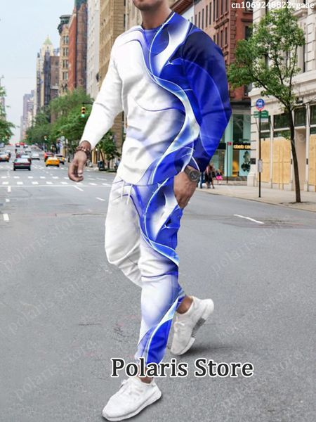 

men's tracksuits summer tracksuit for men 2 piece outfit long sleeve t shirt set trousers clothing jogger suit pant streetwear oversize, Gray