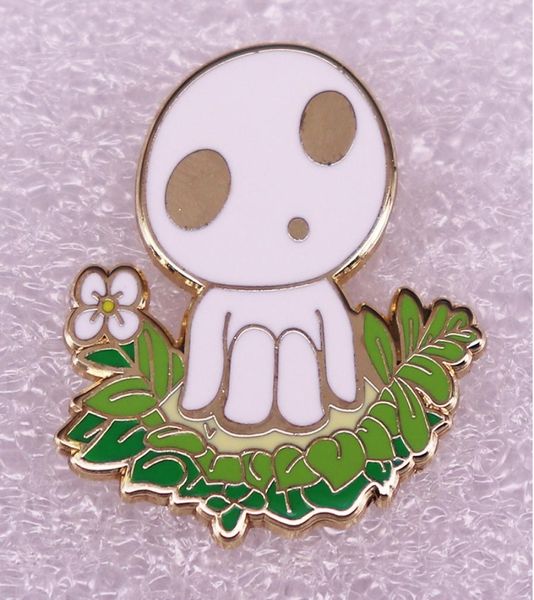 

kawaii princess mononokes hard enamel pin anime movie fan collectible badge mysterious brooch fashion unique gift5378184, Blue
