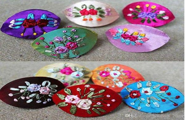 

whole10pcs chinese handmade clasic embroidered silk jewelry boxes gift box8501058, Black;white