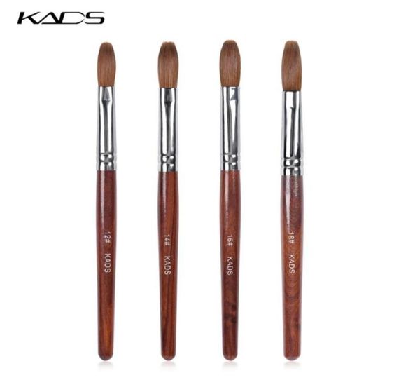 

nail brushes acrylic art brush 100 kolinsky sable pen red wood round flat for gel builder tool9265173, Yellow