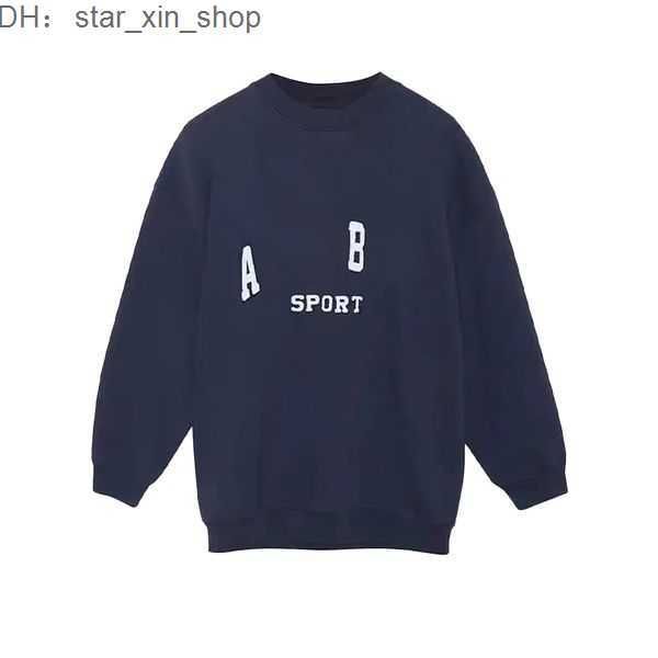 

anines bing hoodie women sweatshirt designer pullover classic letter embroidery round neck sweater long sleeves hoodie women's loose ho, Black