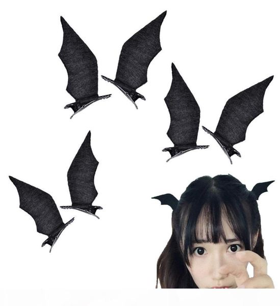 

1pair cool devil wings bat hair clips wings bat hairpins dressup costume halloween cosplay party hair accessories8367031