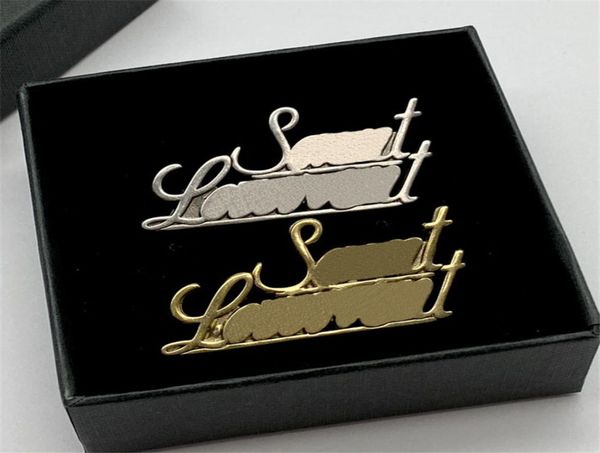 

luxurys designer brooches fashion broche for woman brand classic letters mens clothing gold silver brooch jewelry pins5498970, Gray