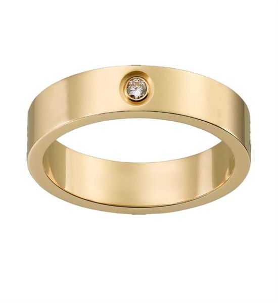 

2021 titanium steel silver gold love ring for women men luxury designer jewelry never fade not allergic fashion lovers couple ring9528750