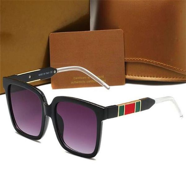 

985 designer luxury letter sun glasses men and women trend retro anti-glare sunglasse and box3003, White;black