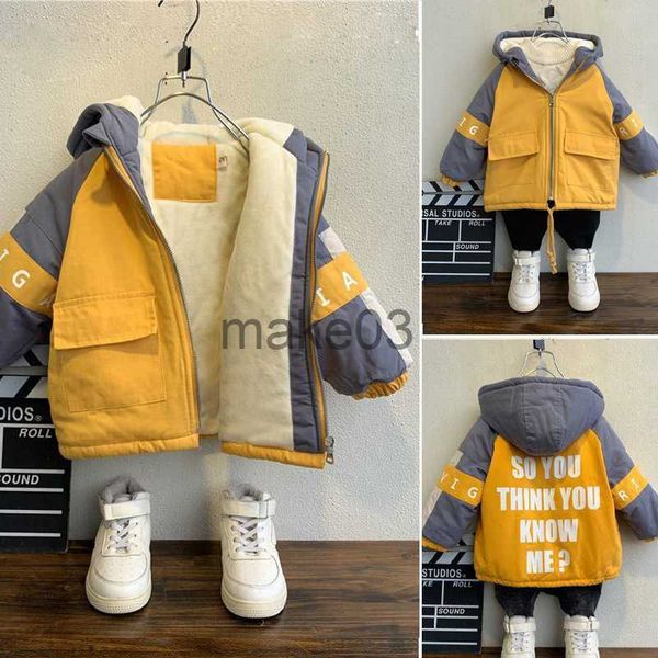 

down coat 29years boys winter thicken hooded jacket for children outwear baby boy cottonpadded plus velvet print jacket for boys clothes j23, Blue;gray