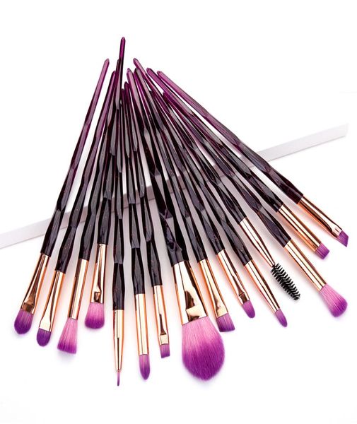 

15pcs diamond handle makeup brushes set powder foundation brush lip eyeshadow eyebrow eyeliner eyelash concealer make up brush cos6615926
