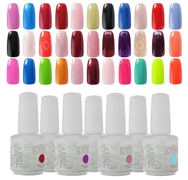 

any 10 colors uv gel ido gelish 220 colours nail art soak off gel nail polish base coat cosmetic set1600133, Red;pink