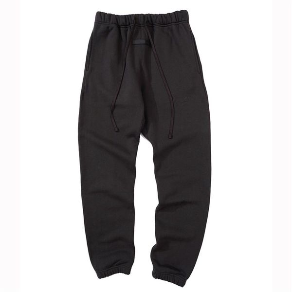 

22fw autumn winter usa 8th flocking print logo pants trousers casual men women fleece string joggers sweatpants coral colors190c, Black;brown