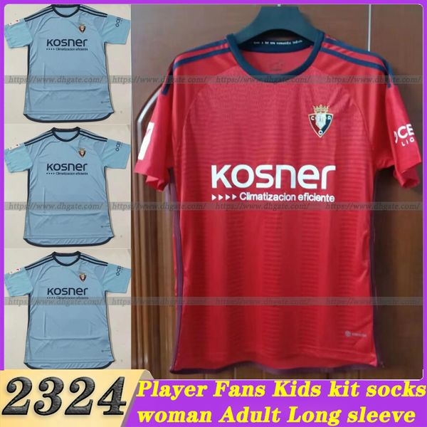 

23 24 osasuna soccer jersey home david garcia chimy avila camiseta equipacion adulto 2023 torres moncayola manu sanchez home away 3rd footba, Black;yellow