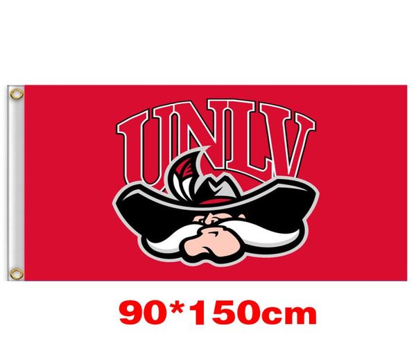 

unlv rebels university college flag 150cm90cm 3x5ft polyester custom any banner sports flag flying homegarden outdoor7305977