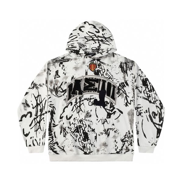 

men's plus size hoodies & sweatshirts round neck embroidered and printed polar style summer wear with street pure cotton f1w, Black;brown