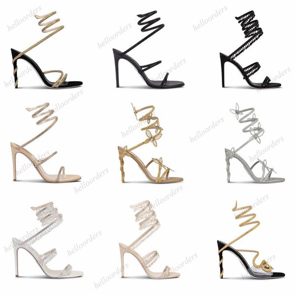 

rene caovilla heels luxury handmade italian designer shoes cleo evening high heel women margot nude jewelry elegant evening wear pearl rc sa, Black