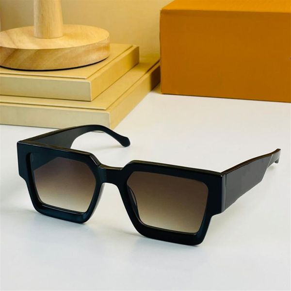 

2022 official latest millionaire sunglasses mens women classic square frame 2203 glasses designer fashion black sunglasses origina227m, White;black