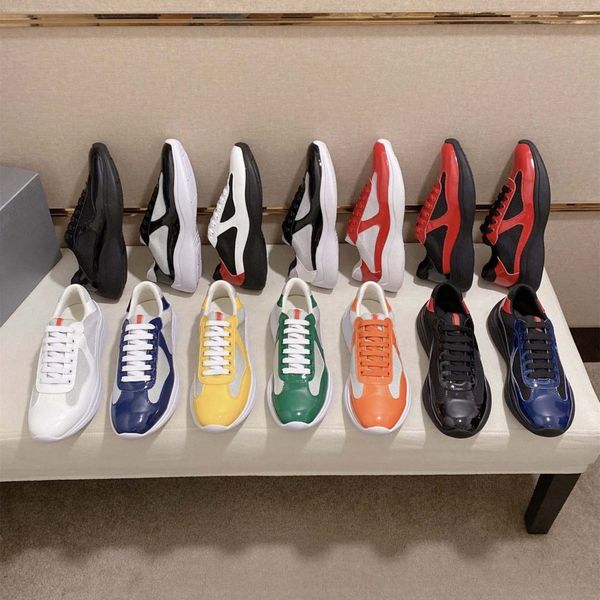 

leather americas xl shoes men america cup low rubber patent black white mesh lace-up luxurys outdoor runner designer sneakers casual shoe fl