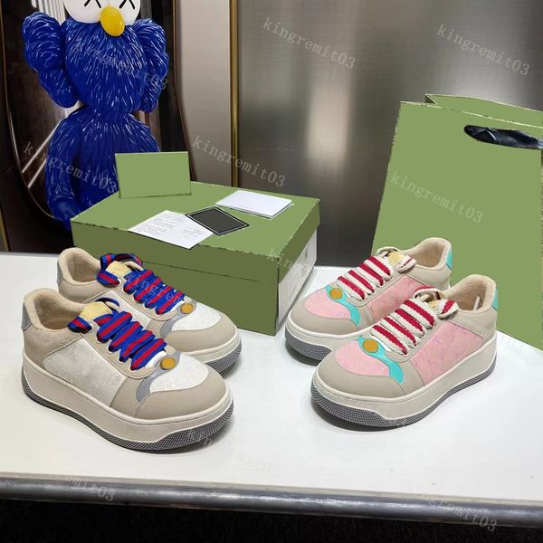 

designer screener sneakers women casual shoes men trainer platform sneaker canvas shoes vintage beige white sneaker size 35-40, Black