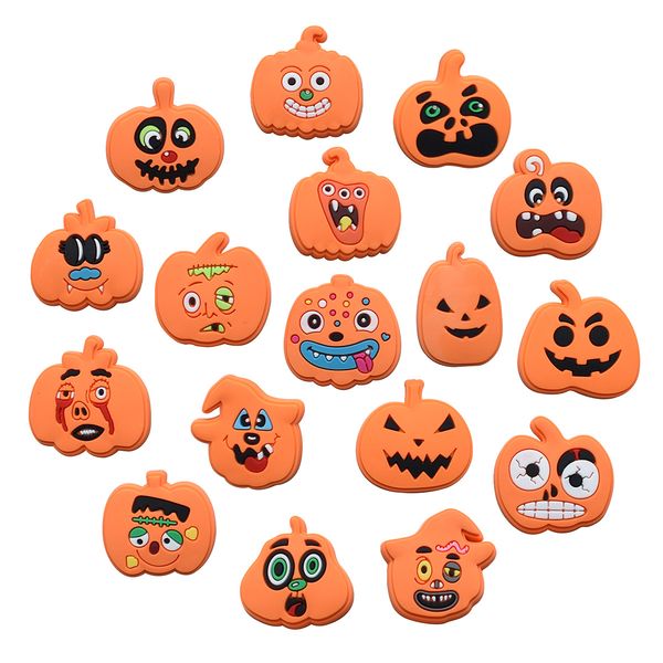 

anime charms halloween pumpkin horror holiday wholesale childhood memories funny gift cartoon charms shoe accessories pvc decoration buckle, Blue