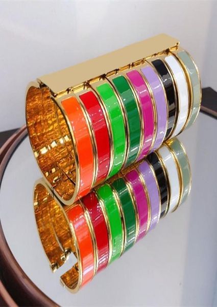 

designer design bangle stainless steel gold buckle bracelet fashion jewelry men and women bracelets luxury jewelry gif4651322, Black