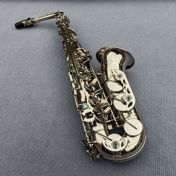 

high french 54 eb e-flat alto saxophone sax shell key carve pattern woodwind instrument with case other aeccessaries
