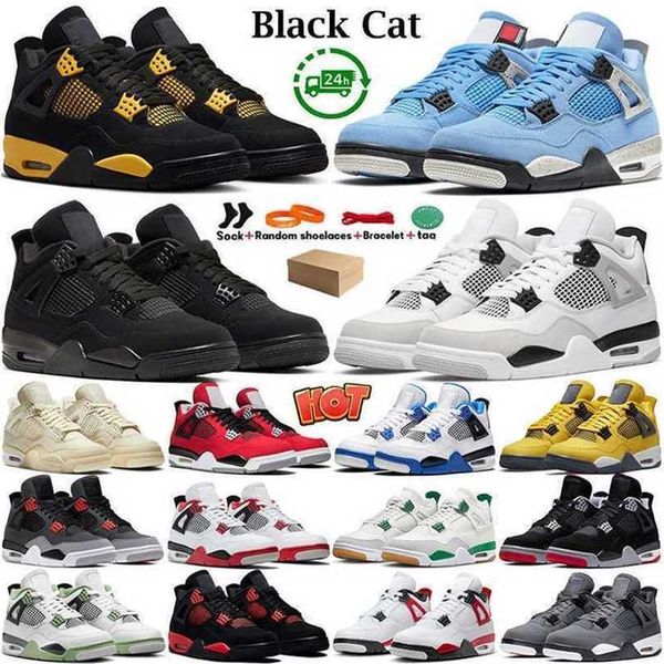 

jumpman 4 basketball shoes 4s women shoes sneakers black cat midnight navy military black white oreo sail red thunder 4fire red j4 sports tr