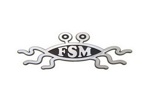 

fsm flying spaghetti monster car emblem0123456789105622739, Gray