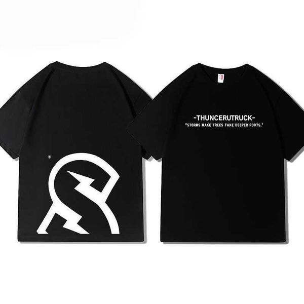 

2023 summer new american small neckline sports men and women's couple pure cotton long sleeve short t-shirt simple in fashion kfwl, White;black