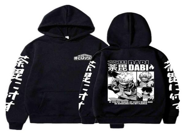 

anime my hero academia mha hoodie dabi manga s sweatshirt boku no hero academia gift clothing sudadera felpa moletom y11212371629, Black