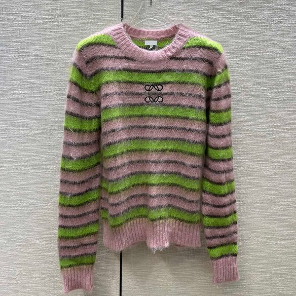 

luxury striped knitted women jumpers t shirt long sleeve shirts woman charming jumper tees sweaters, Black