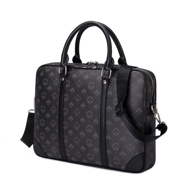 

fashion business men's briefcase notebook computer handbag shoulder office messenger bag pu 14 inches234b