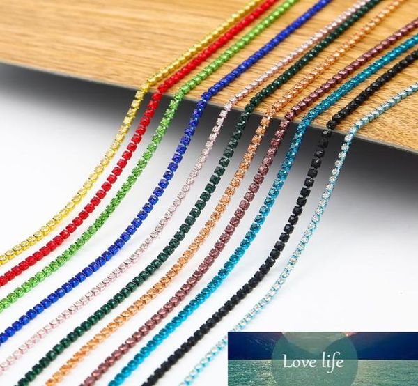 

1yard colorful rhinestones chain ss6 20mm ss8 24mm ss12 28mm cup chain sew on glue on trimming for jewelry findings making3427965, Silver